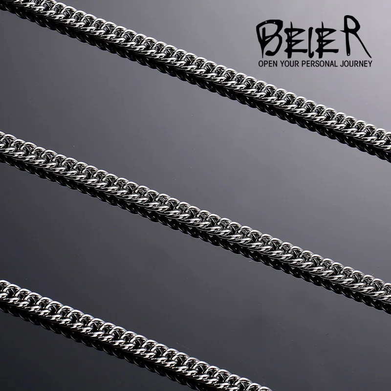 Wholesale Flat Chain For Man Stainless Steel Man\'s Fashion Cheap Necklace Jewelry BN1026