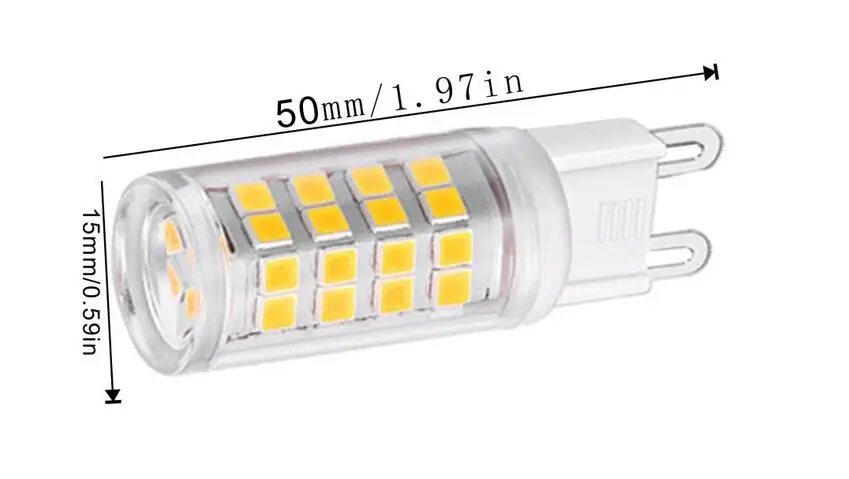 10 pieces 4W 2385 SMD LED Bulb 52 LEDs AC 85-265 V G9 12V LED Corn Light for candle lamp crystal chandelier