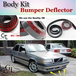 Bumper Lip Deflector Lips For Volvo S90 V90 940 960 Front Spoiler Skirt For TopGear Friends Car Tuning View / Body Kit / Strip