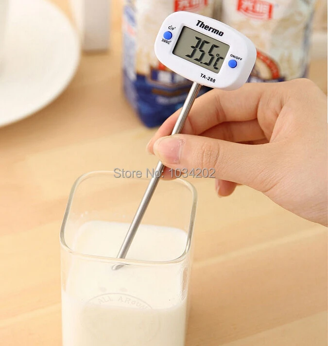 

Wholesale 100PCS/LOT Instant Digital LCD Food BBQ Meat Chocolate Oven Cooking Probe Thermometer TA-288