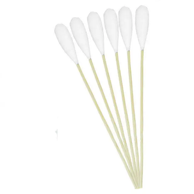 10cm 50 pz/pacco tamponi di cotone per trucco applicatore con manico in legno Extra lungo Q-tip