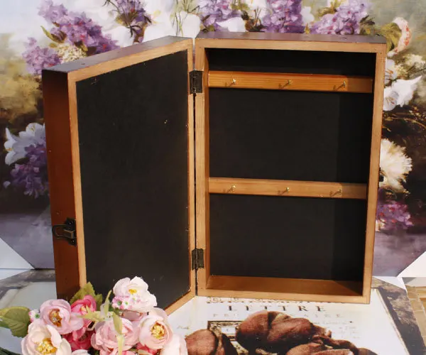 

New American-style wooden antique gift box with a resin key box storage box SF-237B