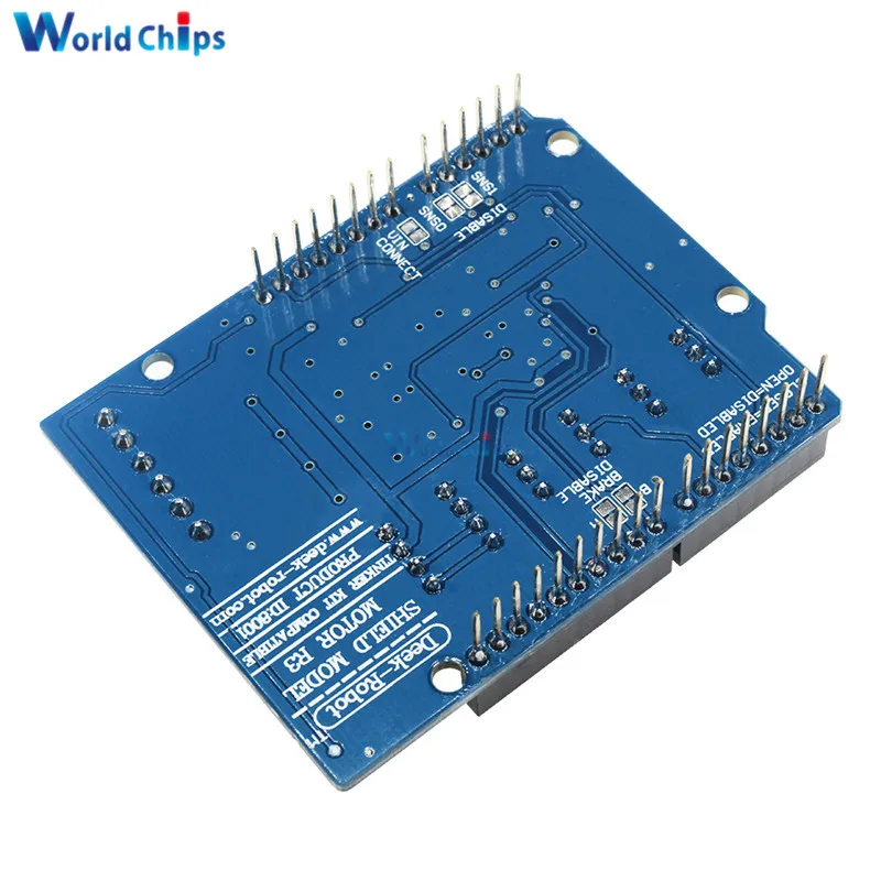 L298P L298 Shield R3 DC Motor Driver Módulo de placa estriada 2A Dual Full Bridge h-bridge 2 Way para Arduino Relay 5V 12V