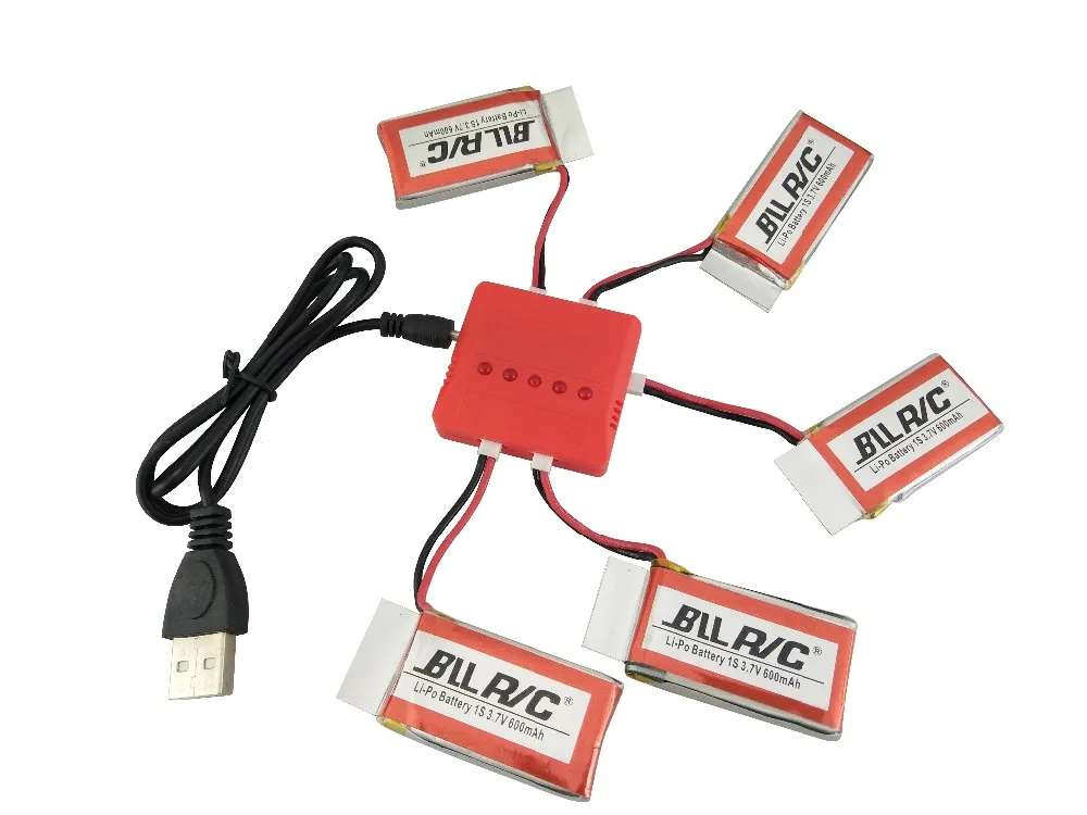 BLLRC 3,7 V 600 mah Batterie für SYMA X5C X5SW X5SC CX30W RC Quadcopter teile Batterie und Usb-ladegerät