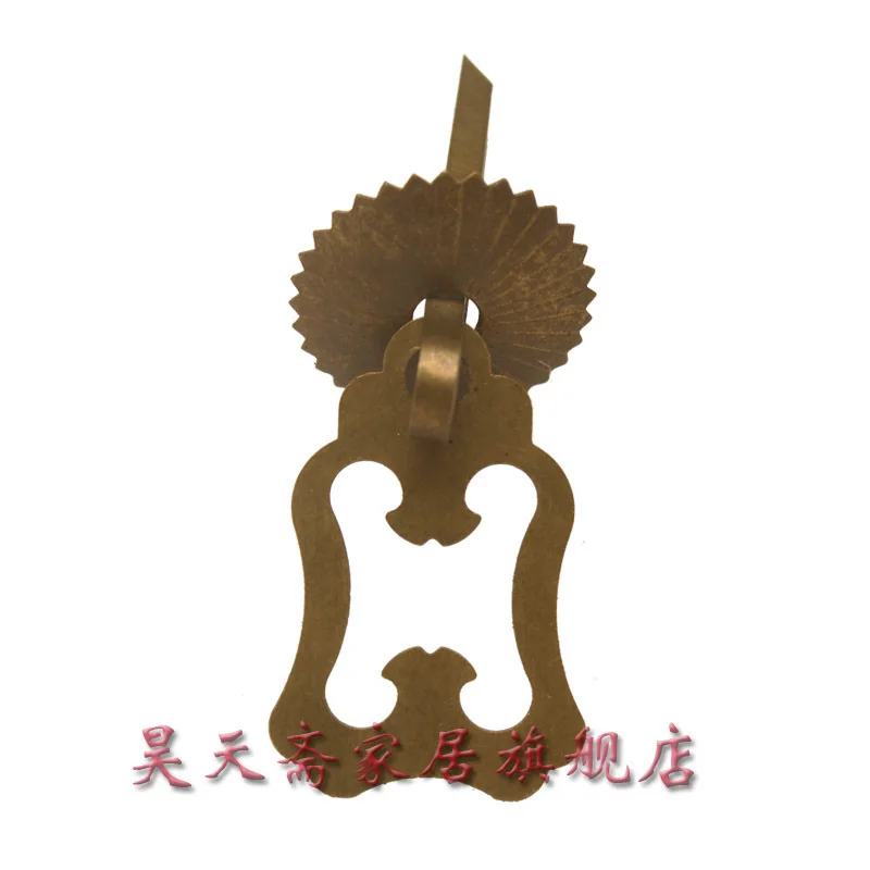 

[Haotian vegetarian] antique copper handle / copper engraving / antique furniture copper fittings / HTE-104