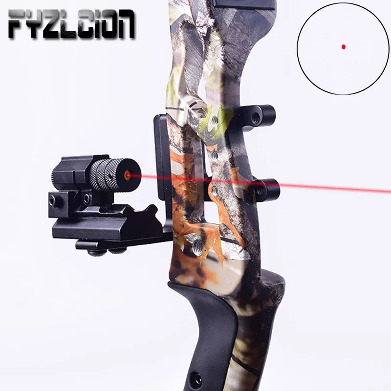 Compound Bow Hunting Red Dot mini Red Laser Sight Rail Mounting Adapter Stabilized Aluminum Compound Bow Alloy Hunting Archery