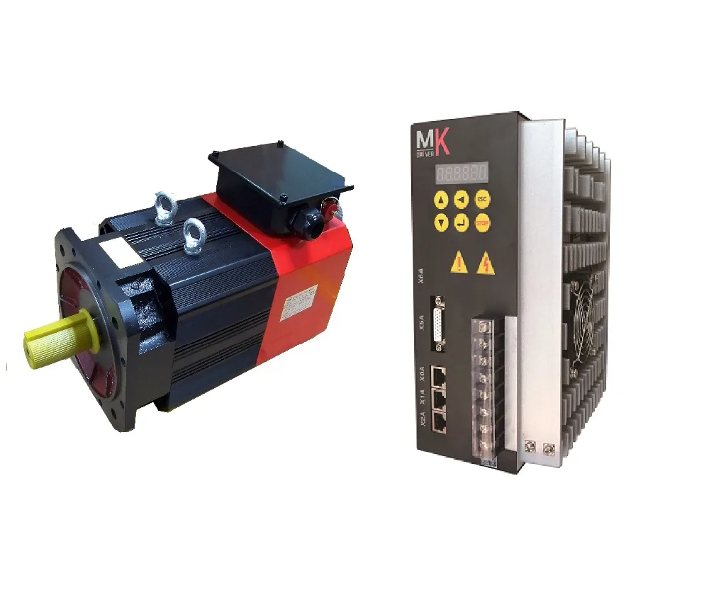 high performance 380V 48Nm 7.5kw spindle servo motor with drive SZGH-S4T5P5