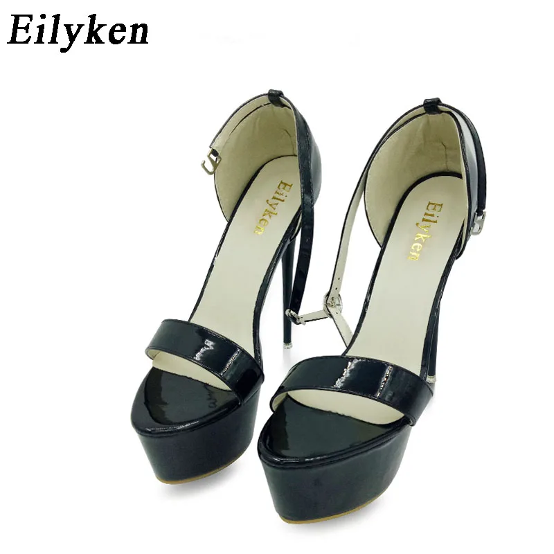 Eilyken SIZE 34-46 Summer Women Sandals Sexy Platform Fetish Stiletto High Heels Shoes Wedding Party Buckle Strap Ladies Pumps