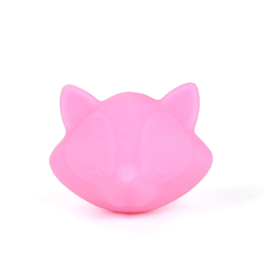 LOFCA Silicone Beads Fox 10pcs/lot Food Grade  Colorful Chew Necklace Bracelet Bangle Jewelry Making  Jewelry accessories