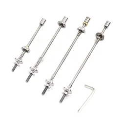 Titanium Skewers Ti Quick Release MTB Road Folding Bike Hex M4 74mm 100mm 130mm 135mm MTB Slow Release QR Skewer