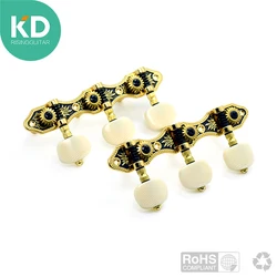 KD Classical Guitar Tuning Pegs Machine Heads 1 Pair Left And Right Guitar Peg Tuner Parts Accessories