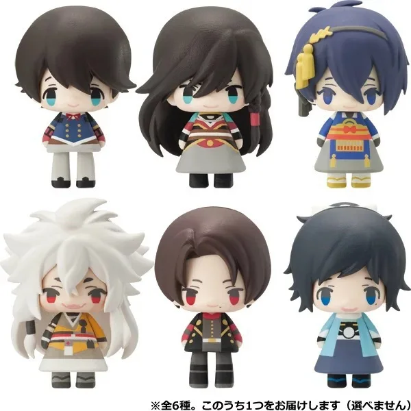 NEW hot 5cm 6pcs/set Touken Ranbu Online Kashuu Kiyomitsu kogitsunemaru Munechika action figure toys collection christmas toy