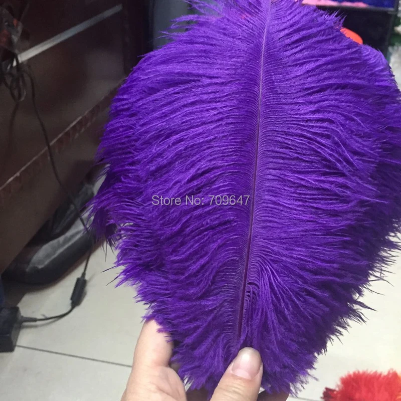 Feather top! 50pcs/lot Quality Natural Ostrich Feathers 10-12inch/25-30cm ,Loose Craft Ostrich Feathers,11 Colours for Choice