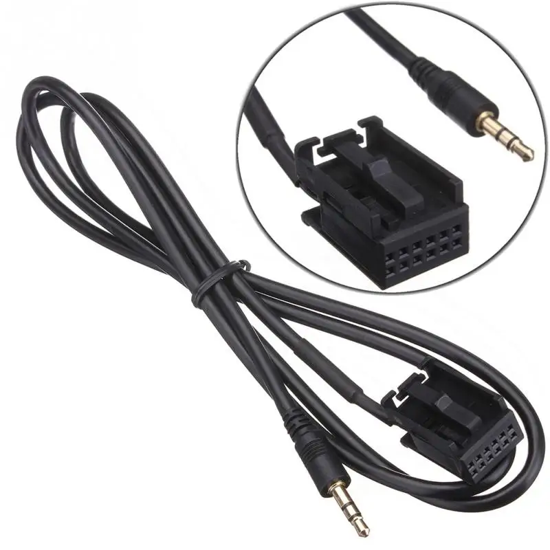 3.5mm Car Auto Interface Aux-in Audio Adapter Cable For Ford Focus Mondeo Mk2 C-Max S-Max 6000 CD AUX Cable Input MP3 Cable