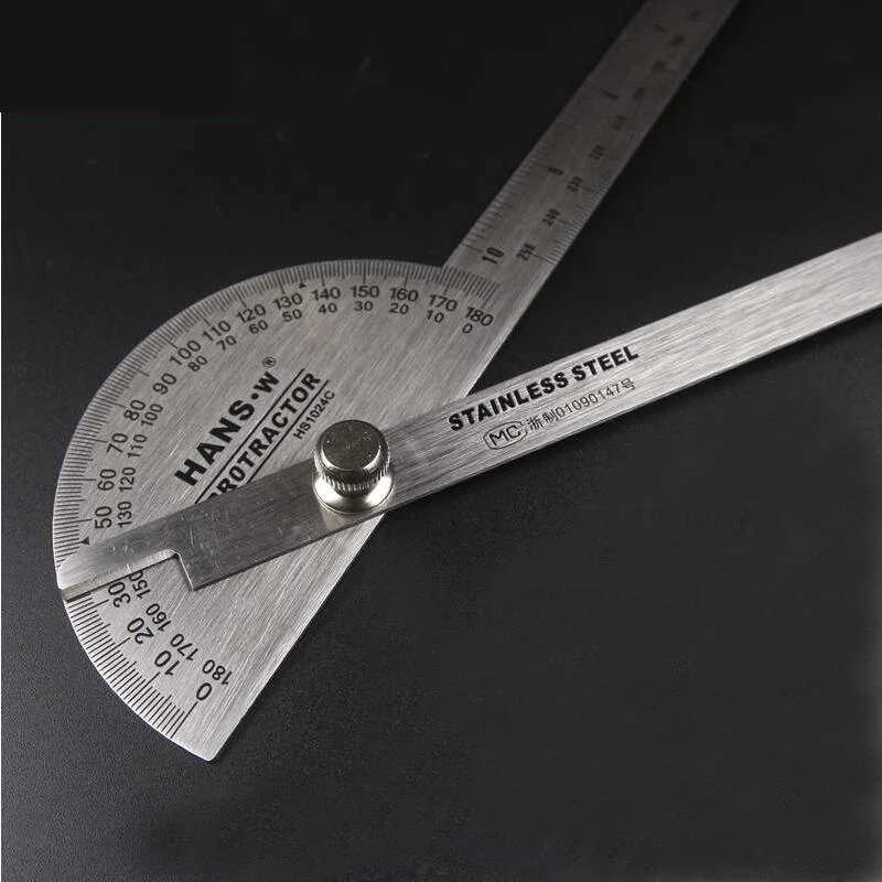 25cm Goniometer Ruler Angle Measuring Tool Protractor Angle Finder Transferidor de grau HS1024C