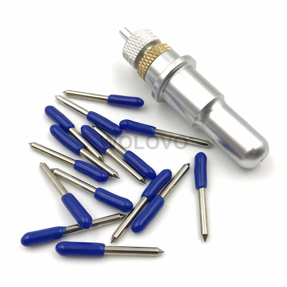 15pcs/set Hight Quality 60 Degree Vinyl Cutting Plotter Blades for Roland Machine+ ROLAND Blade Holder