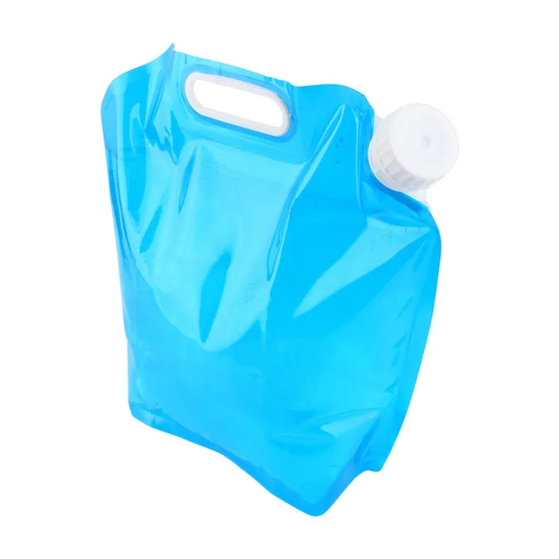 2021 5L Foldable Container Water Bag PE Tasteless Safety Seal Drinking Collapsible Survival Storage Case for Camping Hiking BBQ