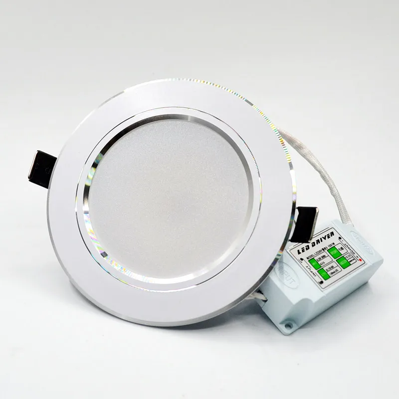 LED typu Downlight możliwość przyciemniania 9W 12W 15W 5W 220V 230V ciepły biały naturalny biały zimny biały lampa ledowa wpuszczana światło