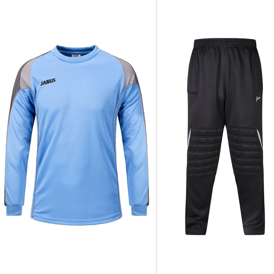 Janus 001 Men's Football Goalkeeper Clothes Suit  Soccer Jerseys Top Training Suits Uniforms Sets Soccer Goalie Jersey Set