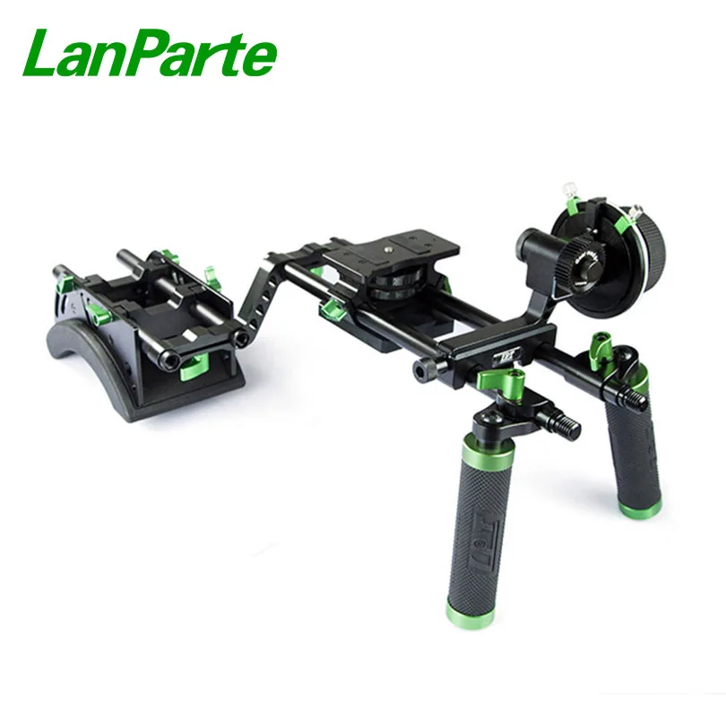 

Lanparte 15mm Double Handle Grip Camera Rig with Quick Release Baseplate