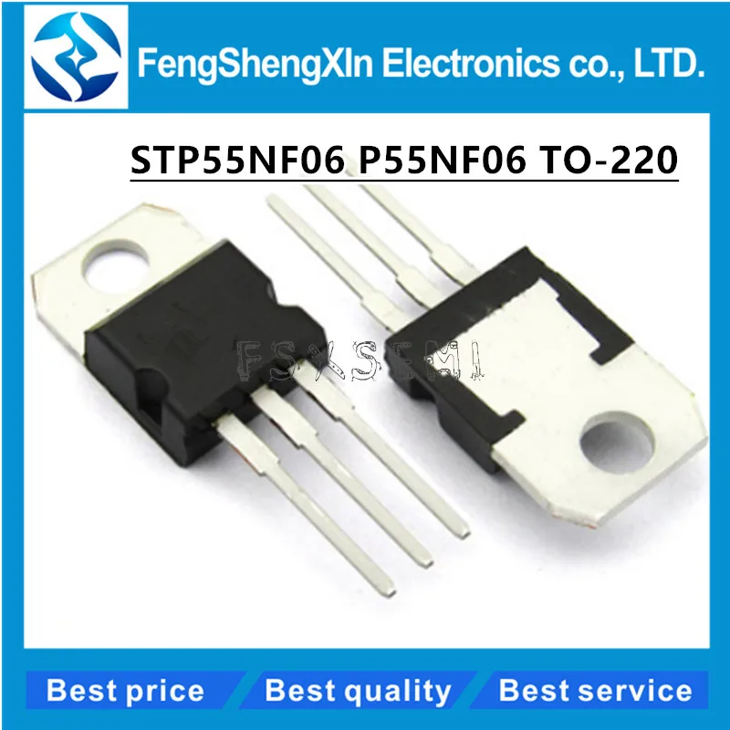 100pcs/lot   P55NF06 TO-220 STP55NF06 P55NF06L N-channel POWER MOSFET