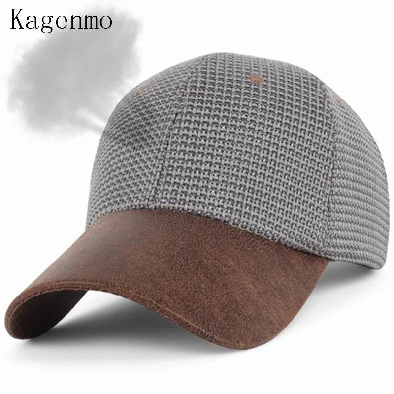 Kagenmo Hat male summer baseball cap  breathable knitted benn sunbonnet  sun hat summer hat