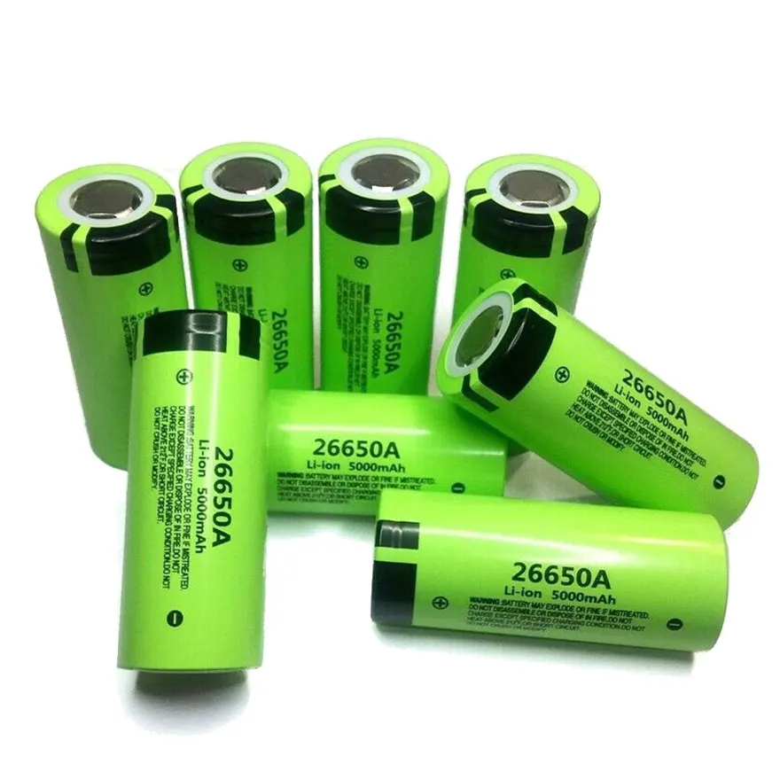 1-10 sztuk 26650A bateria 5000mah 3.7V 26650 akumulator litowy wielokrotnego ładowania dla LED latarka latarka akumulator elektronarzędzia komórki