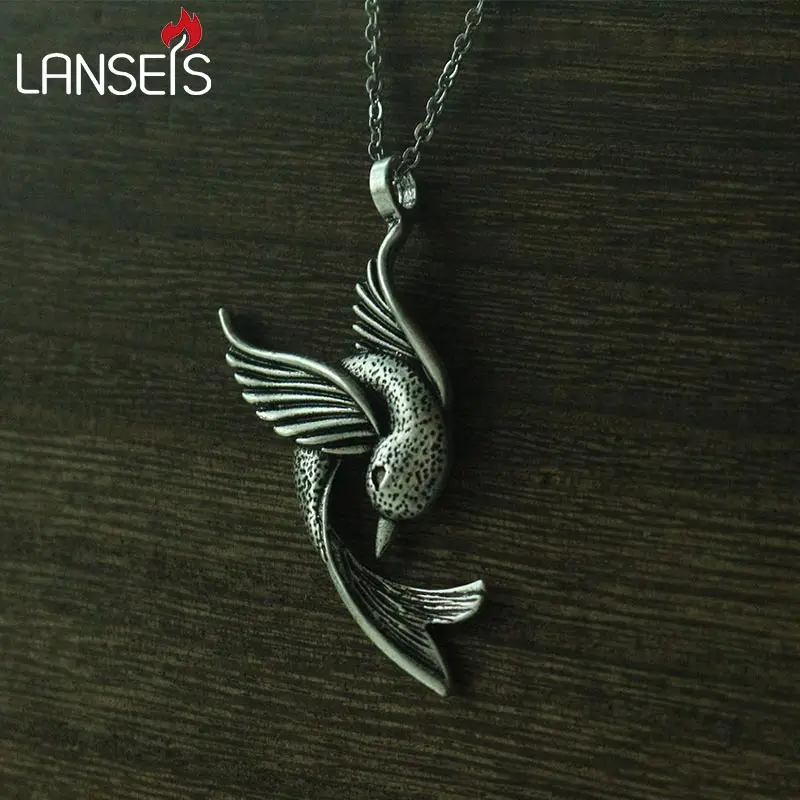 

lanseis10pcs Hummingbird Necklace, Hummingbird Pendant, Hummingbird Jewelry, animal Bird Jewelry Bird Lover