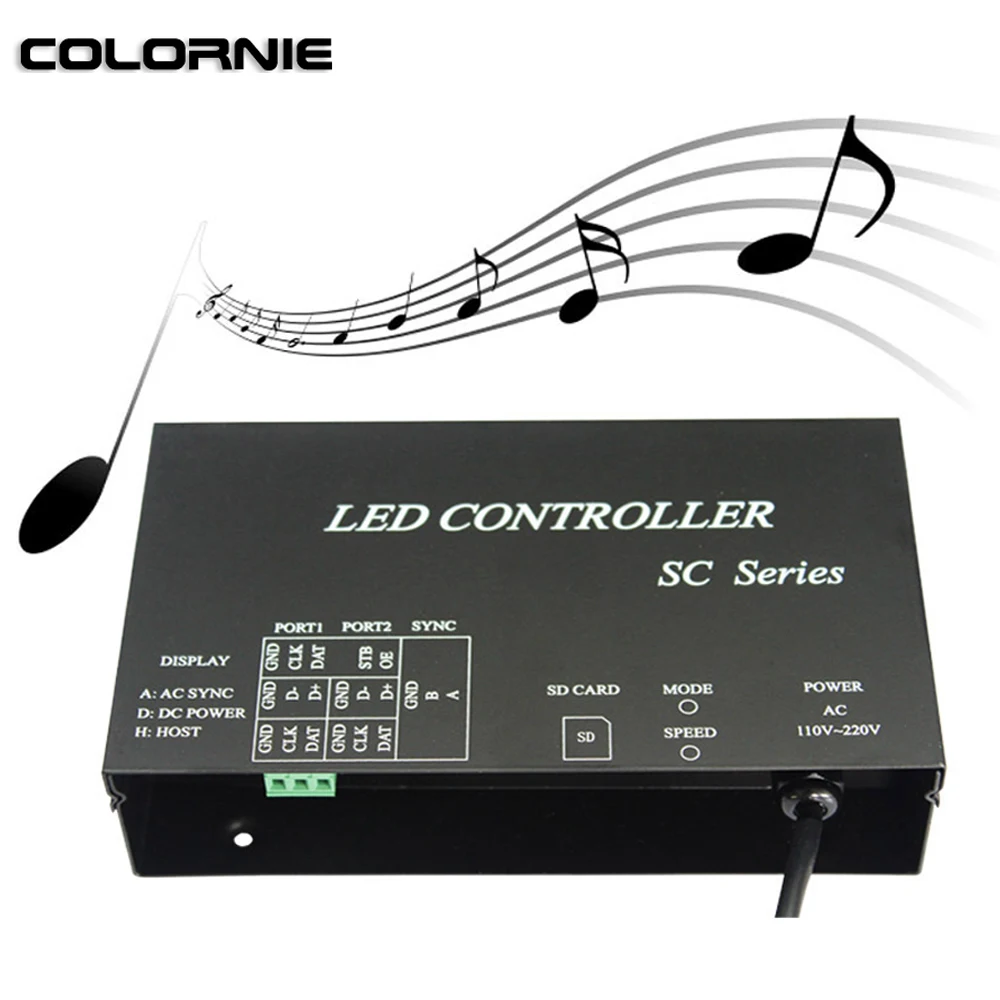 

Music LED Pixel Controller 4096 Pixels Work SD Card DMX512 WS2812 UCS1903 SM16703 DMX Controller