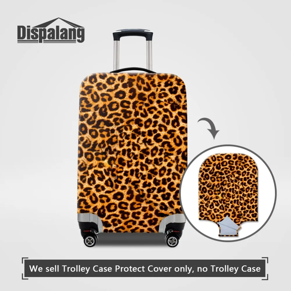 

Leopard Snake Skin Printed Elastic Protective Cover Peacock Animal Thick Luggage Cover For 18-32 Baggage Travel Accessories