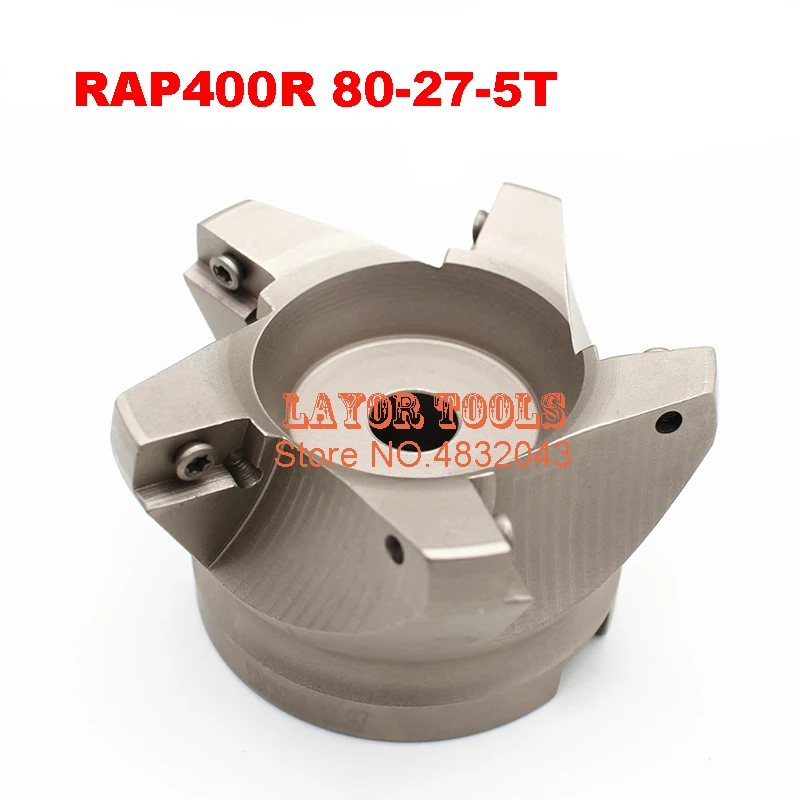 RAP400R 80-27-5T 75 Degree High Positive Face Mill Cutting Diameter For APMT1604 inserts