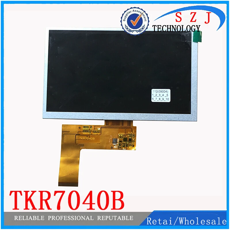 

New 7" inch TKR7040B Capacitive LCD display screen GL070009T0-40 40pin Digitizer Sensor Free Shipping