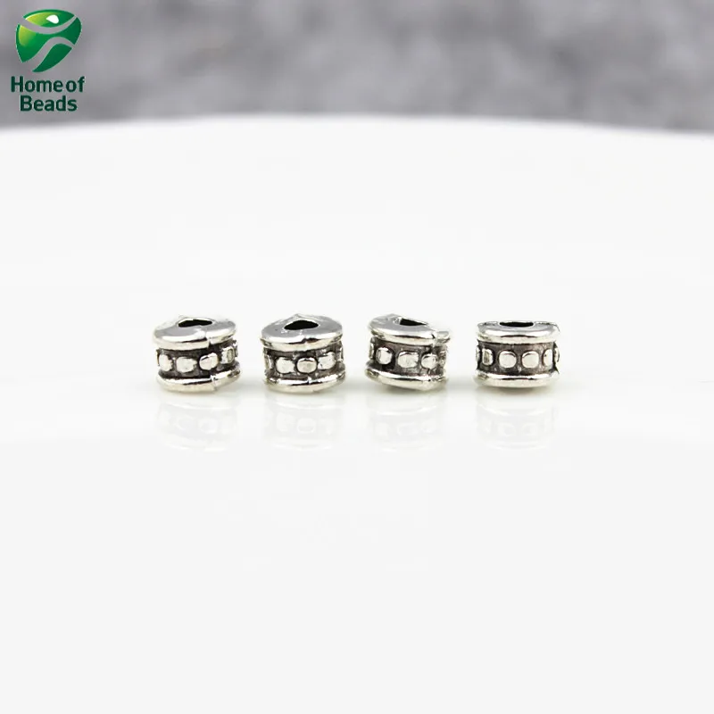 Drum Shape DIY Accessory Antique Silver Color Alloy Spacer Beads(20 Pieces/pack) ZA1153