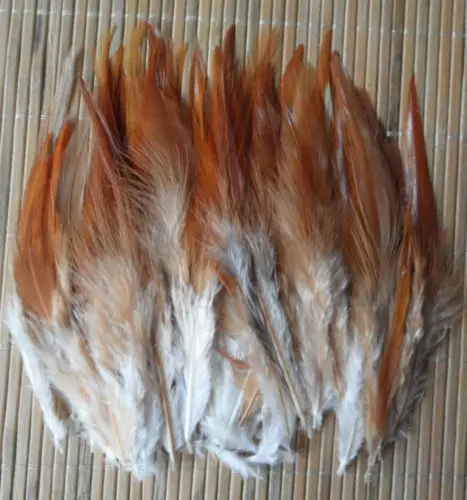 50 pcs blue pheasant feather, 10-15cm long, DIY jewelry decoration Rooster feathers