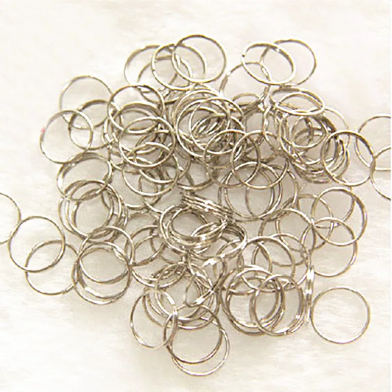 Top Quality 1000pcs 12mm Chrome Stainless Steel Round Rings Crystal Diy Chandeliers Accessories Hooks Curtain Beads Connectors