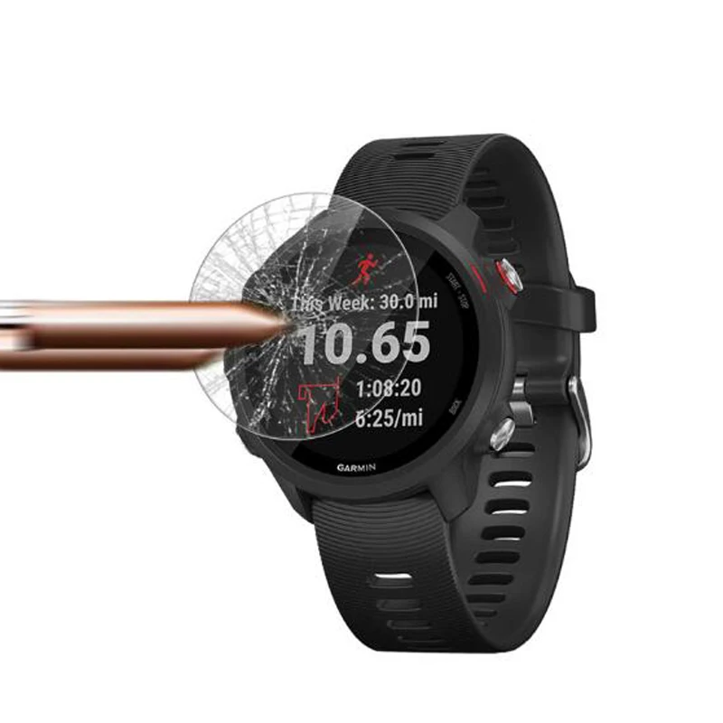Película protetora de vidro temperado para smartwatch, película ultra transparente para garmin forerunner 945