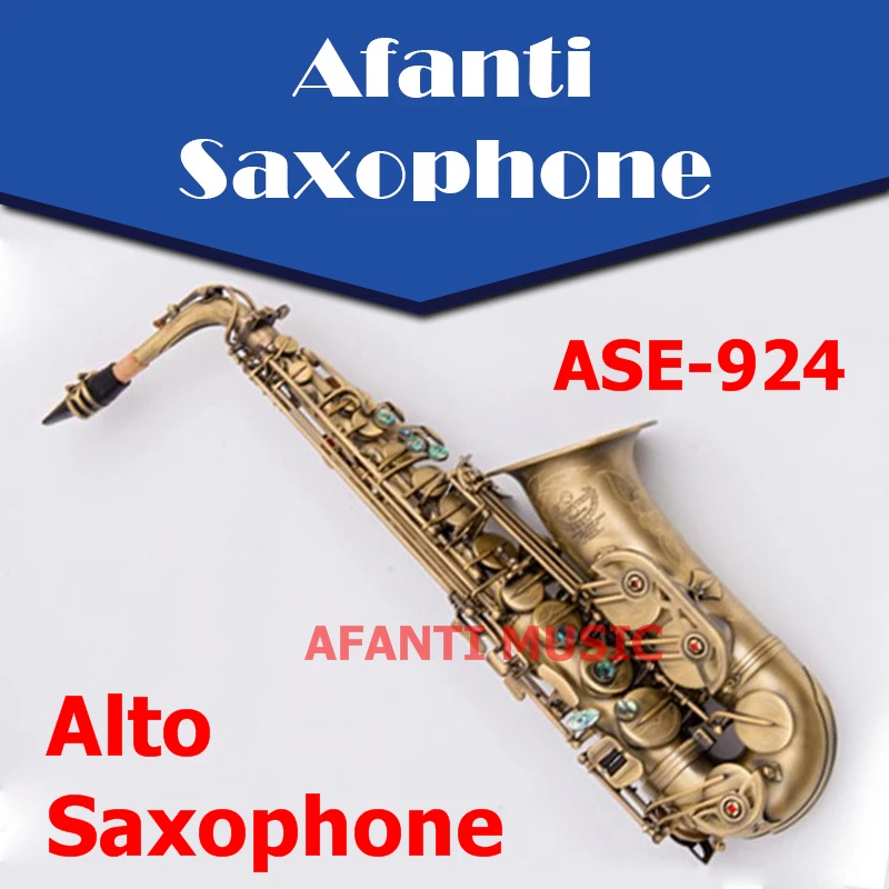 

Afanti Music Eb tone /Nickel Alloy Cooper/ Bronze Alto Saxophone (ASE-924)