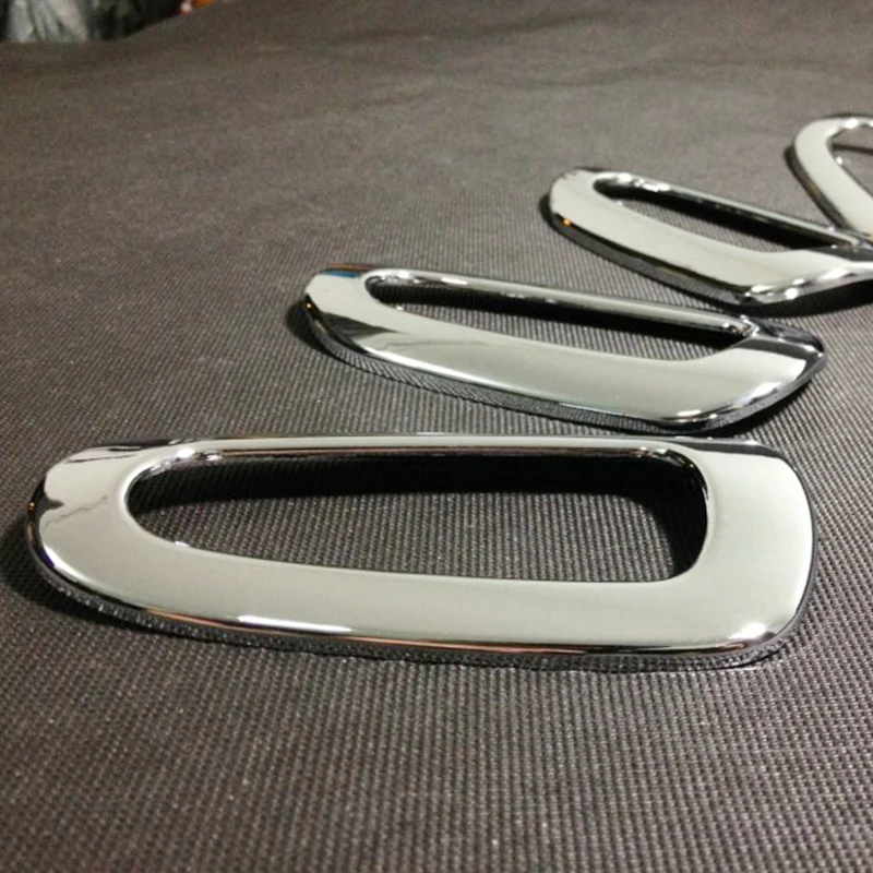 For Citroen Elysee C-Elyse Accessories 2014 2015 2016 ABS Chrome Car door handrail Switch frame Cover Trim car styling 4pcs