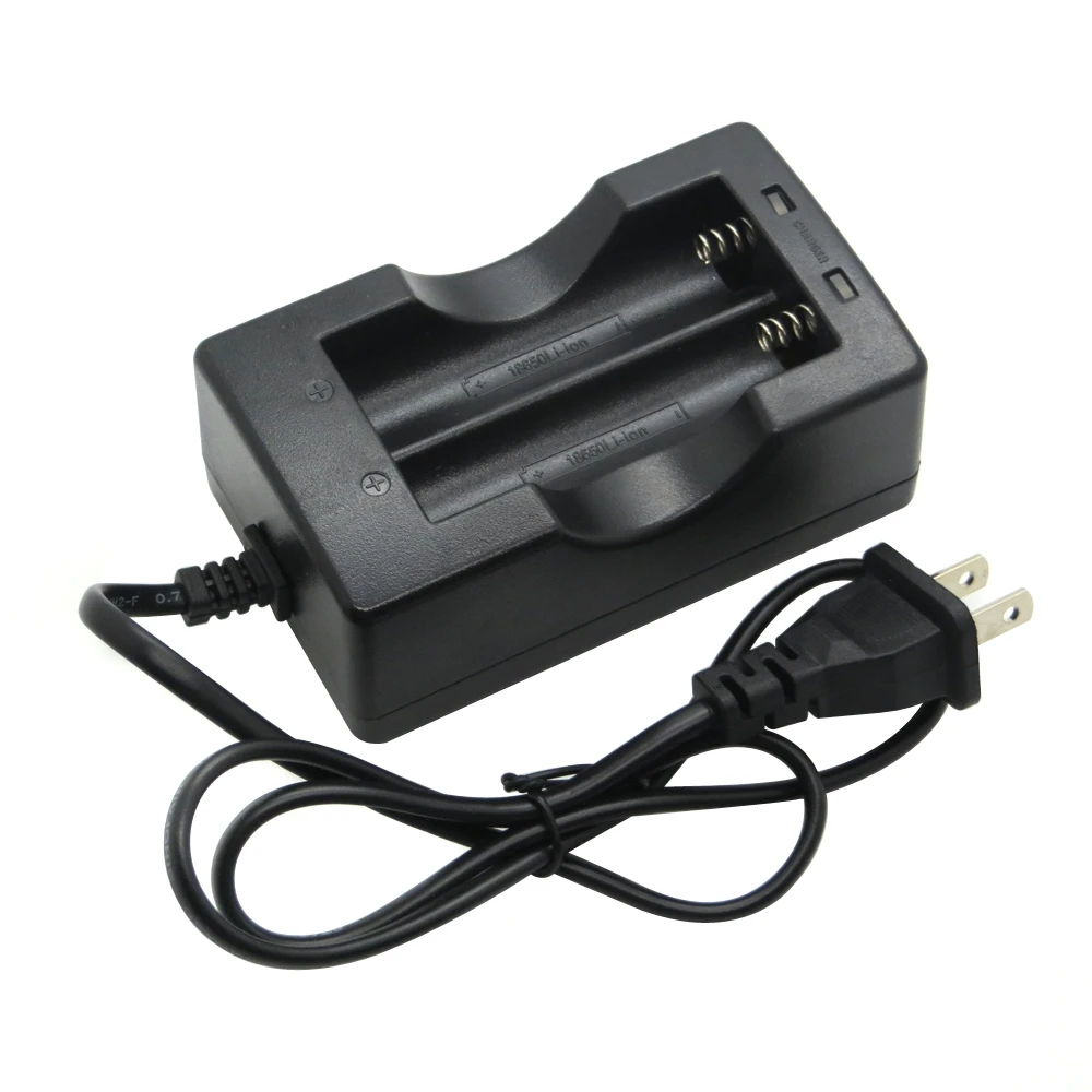 2A 2 Slots 18650 Li-ion Travel Battery Charger Wall Home Charger for Rechargeable Batteries with EU/US plug