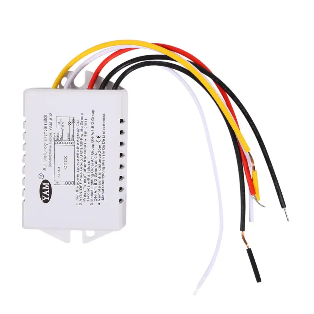 Interruptor de encendido/apagado inalámbrico 1/2/3 vías 220V 1/2/3 canales interruptor de Control remoto inalámbrico interruptor de Control remoto Digital para iluminación UV