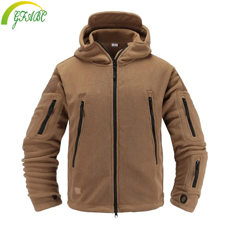 Nowa kurtka outdoorowa z polaru Softshell Military Tactical Man Polartec Thermal Polar Hooded Outerwear Coat Army Clothes