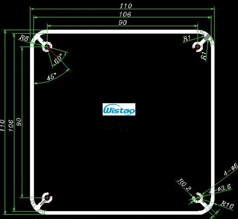 IWISTAO 1 cubierta de transformador de pc 110X110X116 cubiertas de transformador de salida de aluminio completo cepillado para amplificador de tubo Audio HIFI DIY