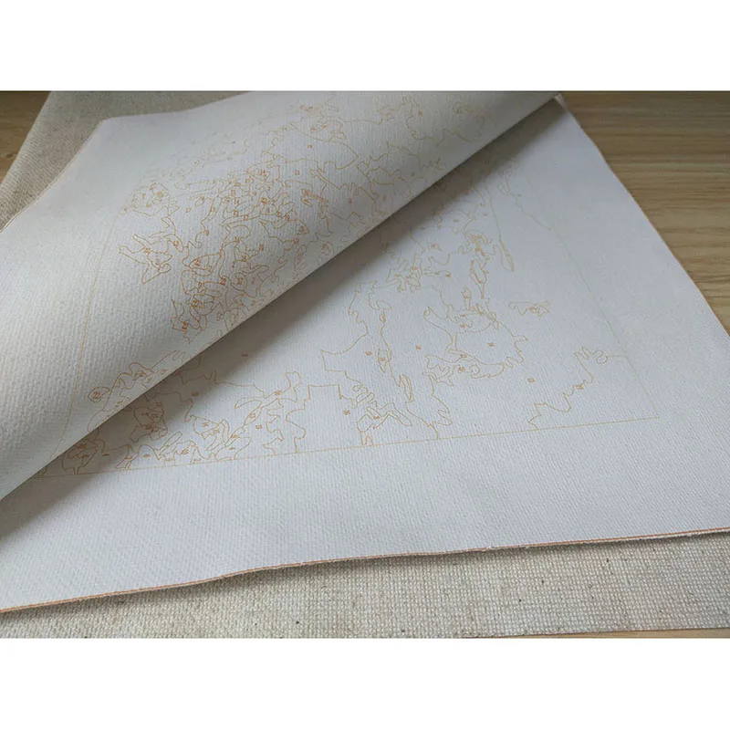 CHENISTORY صورة حيوان على الحائط طلاء أكريليك بأرقام دهان داي بأرقام الأطفال هدية تلوين بأرقام Tiger