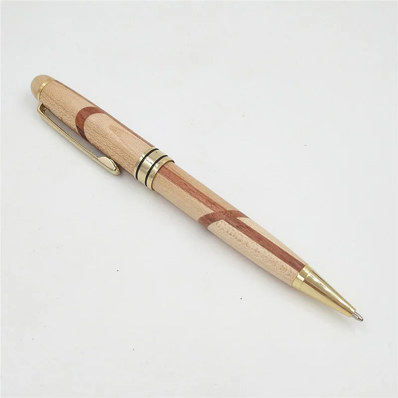 

Creative Luxury Handmade Fight Wood Ballpoint Pen 0.5mm black Ink Maple Pen for Business office & school