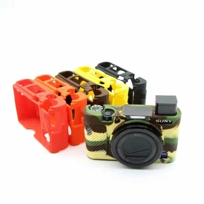 Rubber Silicon Case Cover Protector Soft Housing Frame for Sony RX100 III IV V M3 M4 M5 RX100M3 RX100M4 RX100M5 RX100M6 Camera