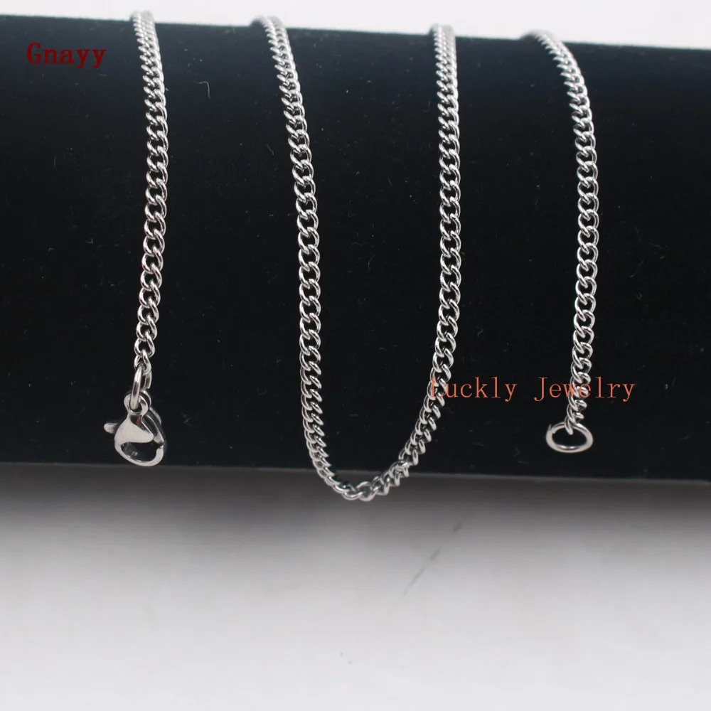 A dozen of 12pcs  Thin 2mm Cowboy  Chain Stainless steel Necklace  18''-32'' wholesale in bulk Jewelry