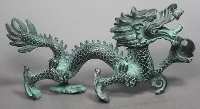 

Unique ! Chinese Bronze Handwork Dragon Statue #9 Statue Garden Decoration 100% real Brass Bronze