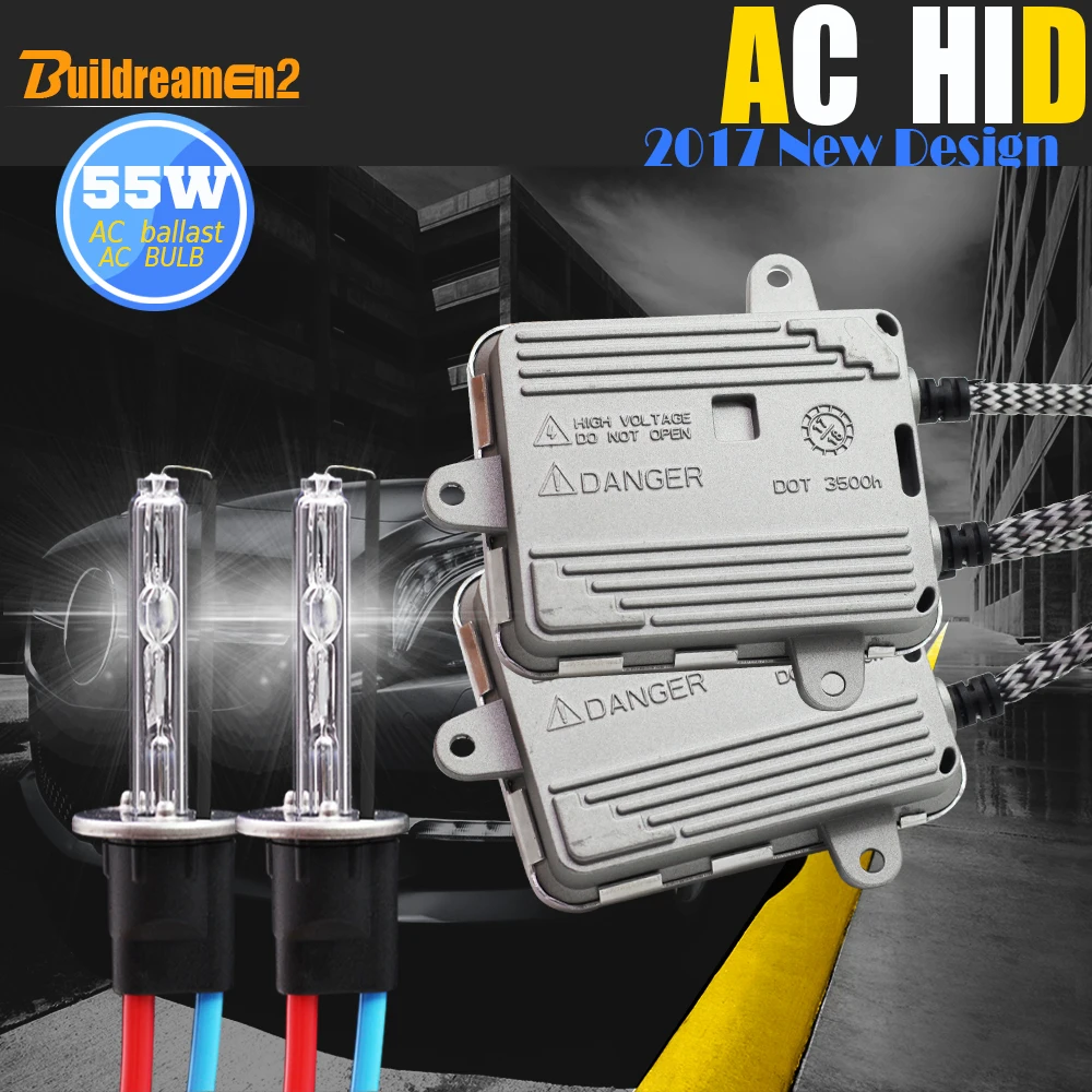 Buildreamen2 55W H1 H3 H7 H8 H9 H11 881 880 9005 HB3 9006 Car Light HID Xenon Kit 3000K AC Ballast Lamp Headlight DRL Fog Light