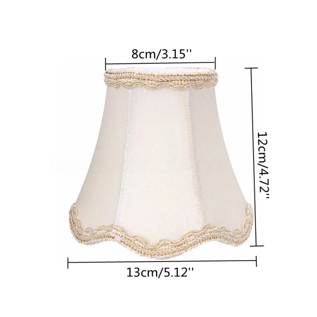 Newest diy Vintage Small Lace Lampshades Textured Fabric Chandelier Light Ceiling Cover