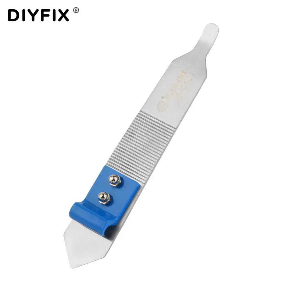 Инструменты для разборки и ремонта DIYFIX с двумя концами, открытая рама, из нержавеющей стали, противоскользящий кронштейн для iPhone, iPad, Samsung, инструмент для ремонта